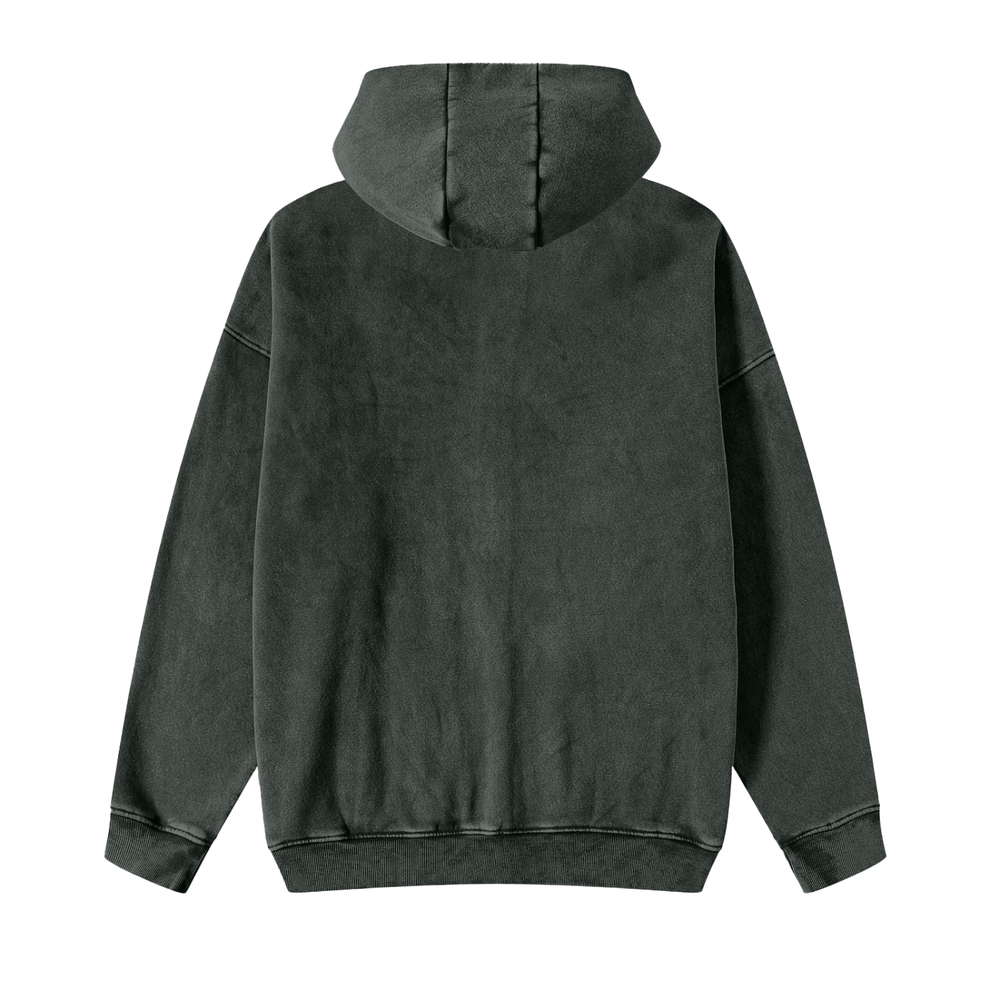 Feel Good Essentials Snow Washed Zip-Through Fleece Hoodie