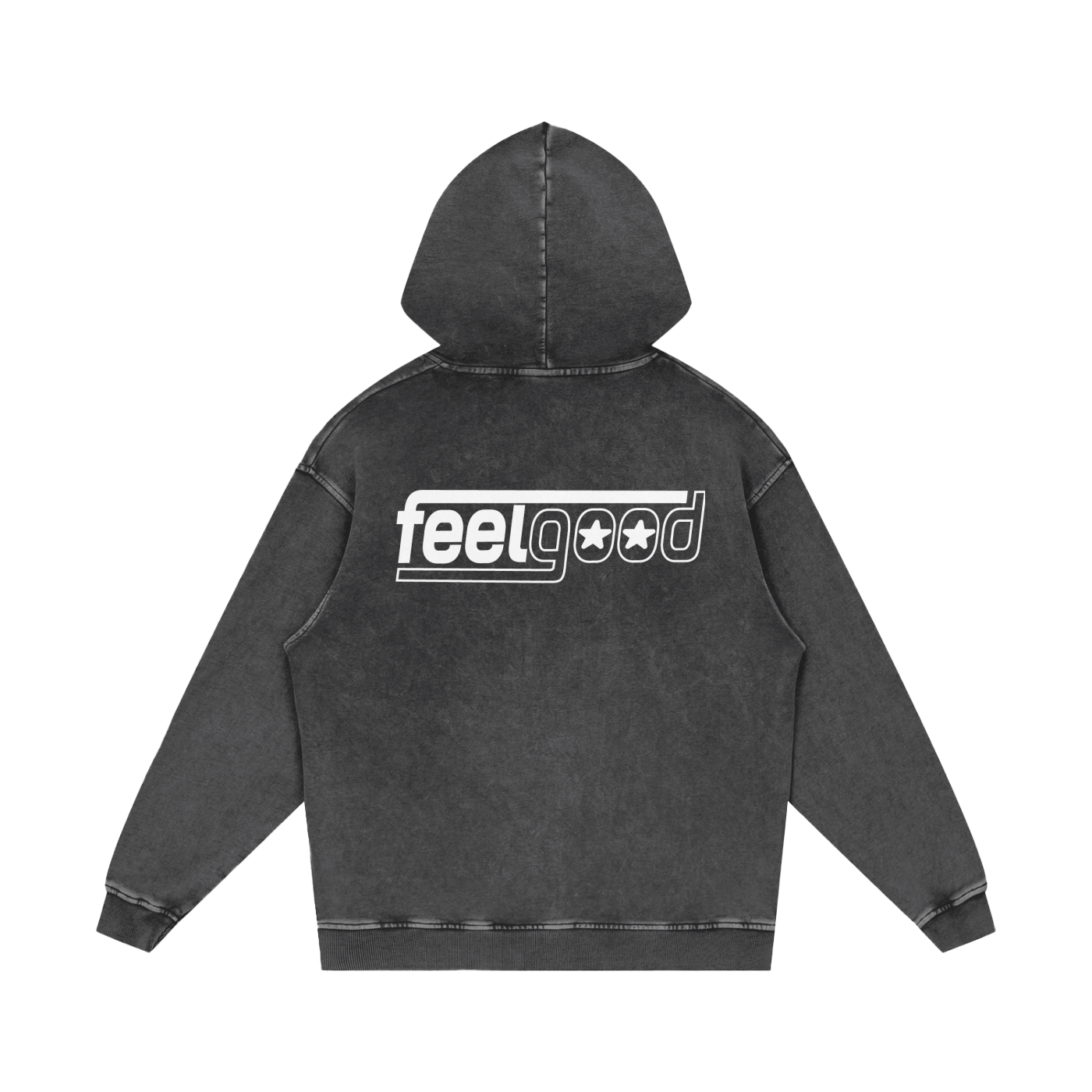 Feel Good Essentials Acid Wash Oversize Hoodie