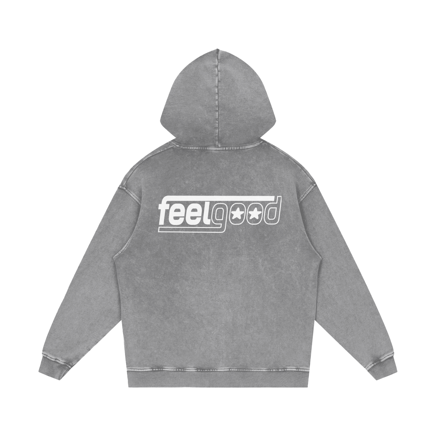 Feel Good Essentials Acid Wash Oversize Hoodie