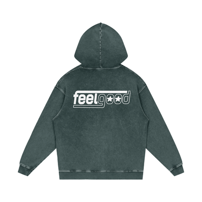 Feel Good Essentials Acid Wash Oversize Hoodie